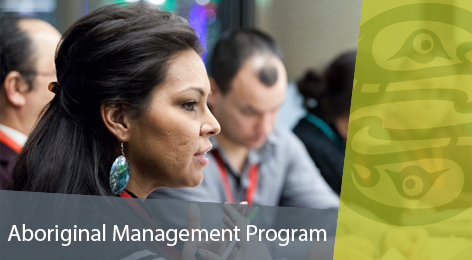 Aboriginal Management Program CTA image of female student in class