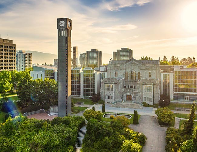Aerial image if UBC Campus