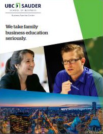 Business Families Centre Brochure cover
