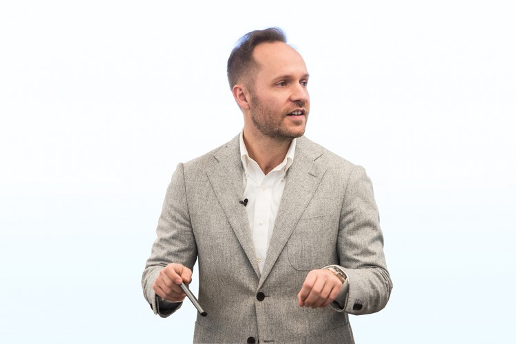 Justin Bull hosting a webinar.