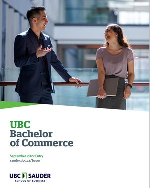 UBC BCom Brochure 2022 cover